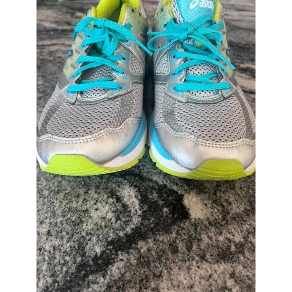 ASICS GT-2000 4 Running Shoes Womens 10.5 Silver Turquoise T656N Gel Stability - Picture 5 of 8